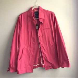 Façonnable Watermelon Cotton Button-Up Jacket